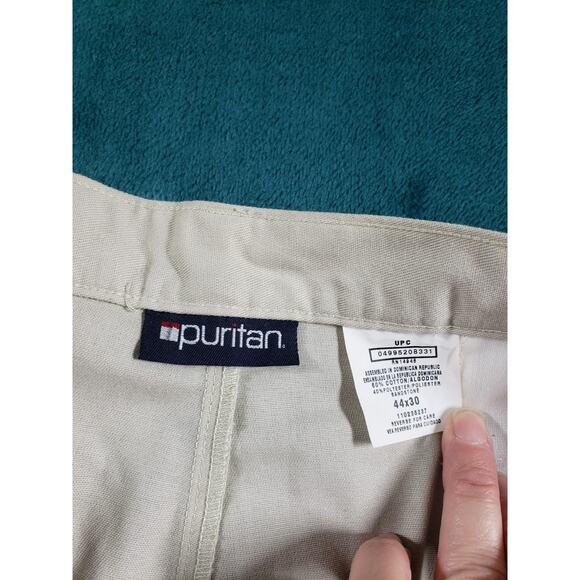 Puritan Pants Size 44x30 Mens Beige Classic Chino Khaki Stretch Work Slacks NWT - Picture 3 of 12
